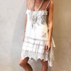 Place Nationale Lovely Lace Sun Dress - White NWT